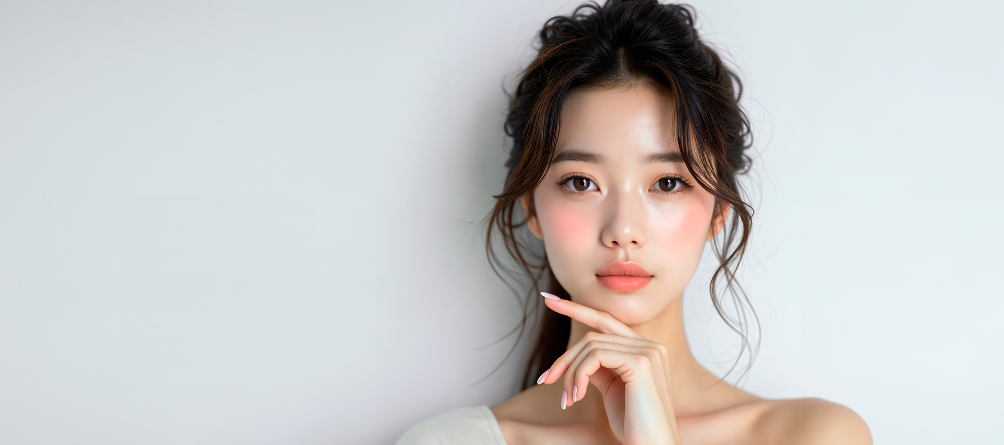 现代美学后开眼角手术 — 眼型清爽鲜明的模特
