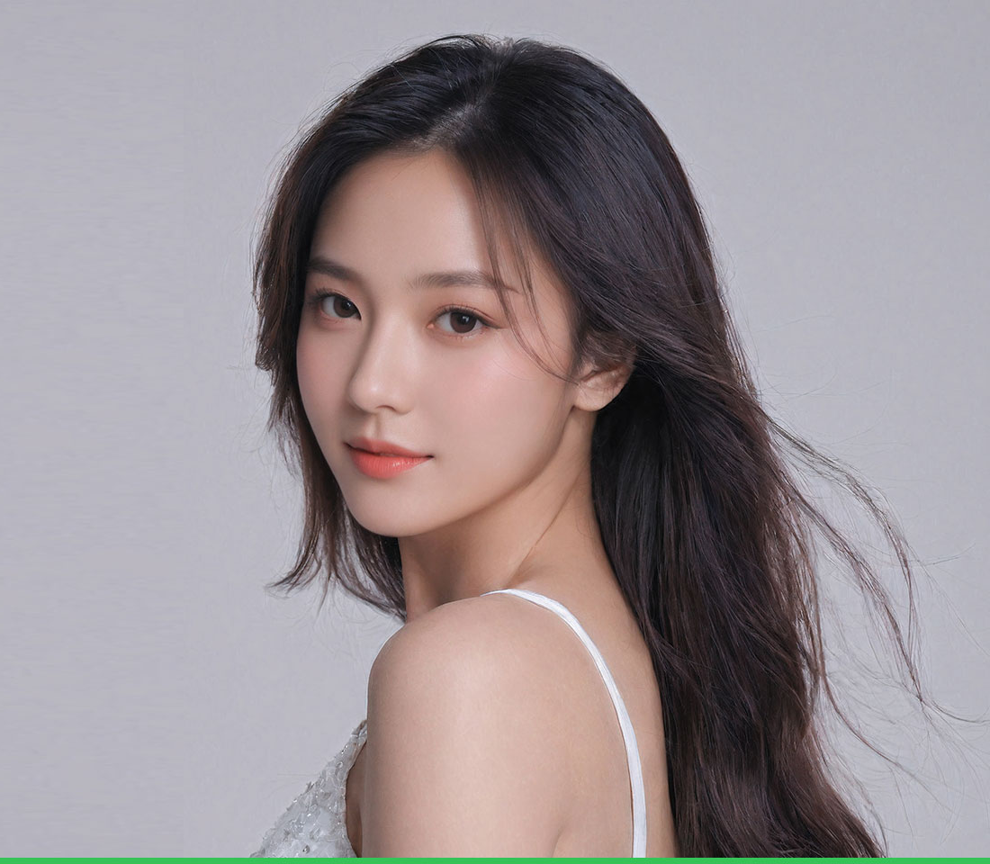 现代美学歪鼻矫正 - 鼻梁挺直的模特